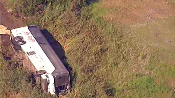 Bus accident in Wayne, New Jersey