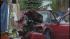 Collision between car and garbage truck leaves one dead. The driver of the car died at the scene.