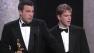 Ben Affleck and Matt Damon accept the Academy Award for Best Screenplay