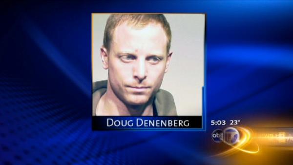 Doug Denenberg, 30, was taken into custody and charged with drug possession.