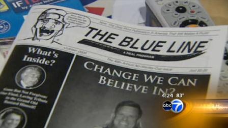 Mark Weinberg is one of the publishers of a newspaper called Blue Line.