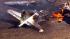 A WWII bomber plane crashed and caught fire in...