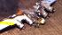 A WWII bomber plane crashed and caught fire in...