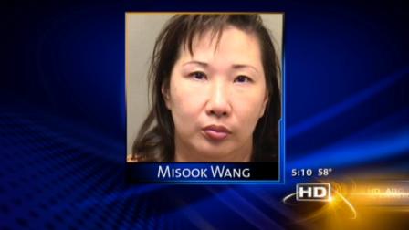 Misook Wang, 45, is charged in the death of her mother-in-law, whose body was found in a state park.