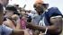 Chicago Bears wide receiver Sam Hurd, right,...