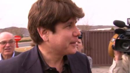 Rod Blagojevich chats with people outside a Colorado restaurant before reporting to prison.