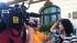 ABC7s Chuck Goudie interviews a student from...