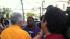 ABC7s Chuck Goudie interviews a student from...
