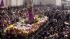 People carry a statue of Jesus Christ during a...