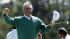 Fred Couples celebrates after finishing the...