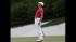 Lee Westwood, of England, reacts after missing...