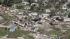 An aerial view of the destruction of the Oaklawn...