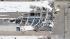 An aerial view shows the damage to Spirit...