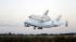 Space shuttle Discovery atop a 747 carrier jet...