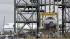 Space shuttle Discovery waits at the Mate-Demate...