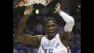 This file photo shows Oklahoma City Thunder forward Kevin Durant reacting after a dunk in the third quarter of Game 4 of a first-round NBA basketball playoff series against the Los Angeles Lakers in Oklahoma City.