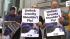 Members of PETA staged a protest outside United...