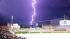 A squall line rolled through the Chicago area...