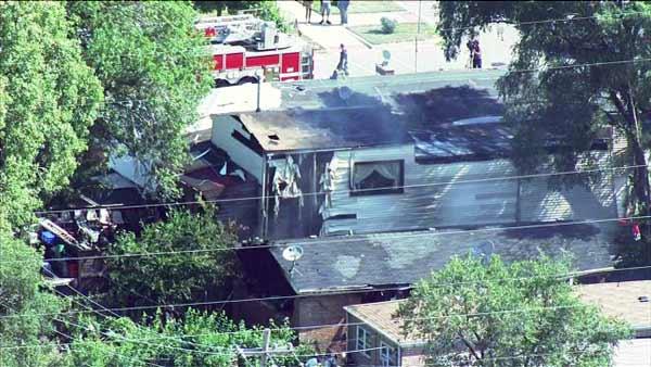 The Chicago Fire Department is looking for the cause of an explosion and fire at 90th and Normal. It happened Monday morning, July 23, 2012.