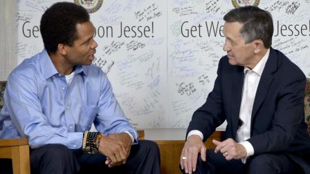 Rep. Jesse Jackson Jr. received a visitor from Capitol Hill over the weekend: Former presidential candidate Rep. Dennis Kucinich stopped by the Mayo Clinic to show his support.