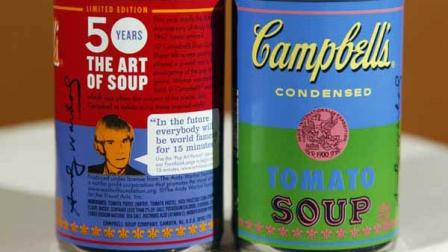 In this photograph taken Aug. 24, 2012, new limited edition Campbells tomato soup cans with art and sayings by artist Andy Warhol are seen at Campbell Soup Company in Camden, N.J. Campbell plans to introduce the special-edition cans of its condensed tomato soup bearing labels reminiscent of the pop artists paintings at Target stores starting Sunday, Sept. 2, 2012. (Photo/Mel Evans)