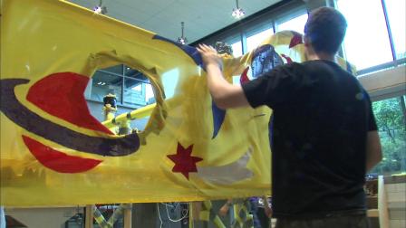 Some Northwestern University students are counting on their magic school bus to take flight this weekend.