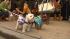 Canines of all shapes and sizes dressed up for...