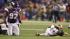 Chicago Bears quarterback Jay Cutler (6) lays on...