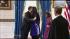 President Obama hugs his eldest daughter Malia...