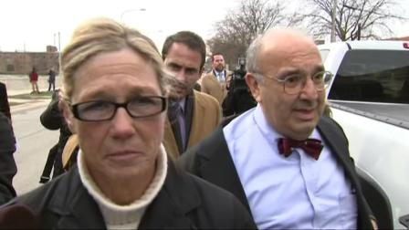 Former Dixon comptroller Rita Crundwell arrives at the federal courthouse in Rockford, Illinois, Feb. 14, 2013.