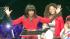 Serena Williams on stage with first lady...