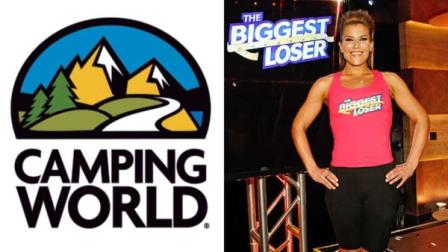 Left: Camping World logo, Right: Danni Allen