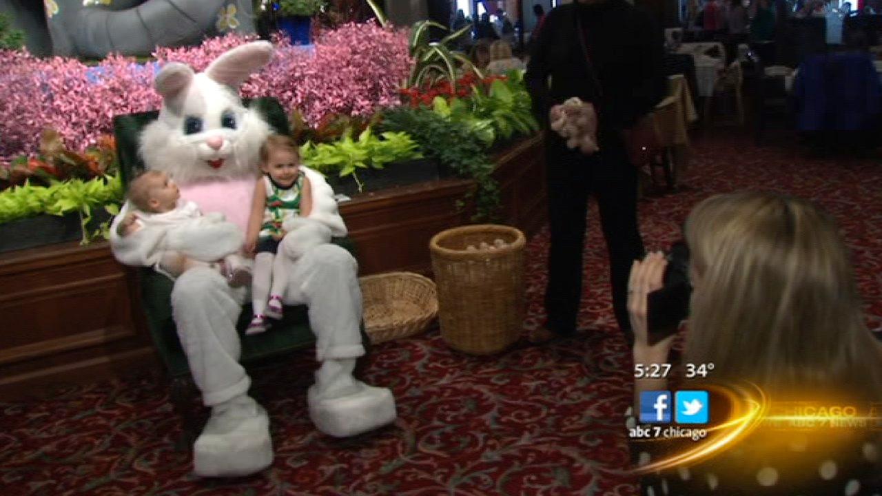 Easter Bunny hops into Macy's on State Street