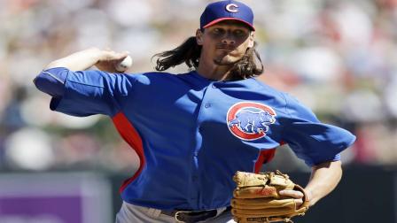 Chicago Cubs starting pitcher Jeff Samardzija (AP Photo/Marcio Jose Sanchez)