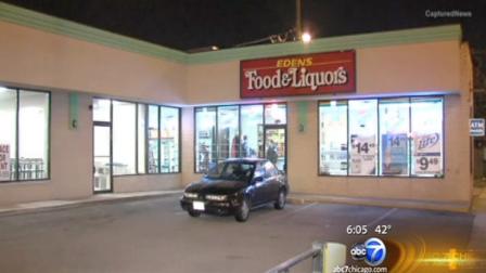 Police say, around 11:30 p.m. Tuesday night, two men robbed a liquor store near Kilpatrick and Wilson, and shots were fired.