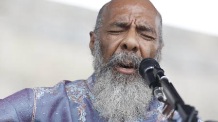 Richie Havens performs at the Newport Folk Festival at Fort Adams State Park in Newport, R.I. in this AP file photo. (AP Photo/Joe Giblin)