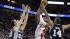 Miami Heat shooting guard Dwyane Wade (3) looks to pass under pressure from San Antonio Spurs point guard Gary Neal (14), Manu Ginobili and center Tiago Splitter (22) of Brazil during the first half of Game 6 of the NBA Finals basketball game.