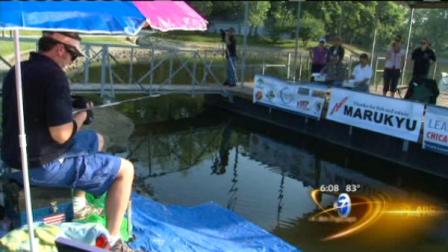 Johnny Wilkins is hoping to break the Guinness World Record for the most fish caught by an angler in a 24-hour period. The current record is 2,649.