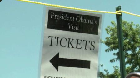 A west central Illinois community is gearing up to welcome President Obama Wednesday as he kicks off a series of addresses aimed at the economy.