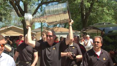 The Stanley Cup continued its summer tour Saturday with a stop in the Edison Park neighborhood.