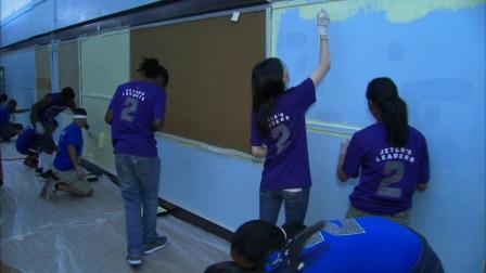 Hundreds of high school students from across the country are working together to restore James Ward Elementary School on the South Side.