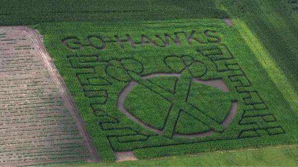 An Indiana orchard is honoring the Chicago Blackhawks and their Stanley Cup win this year.