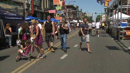A political statement in support of same sex marriage was made at the annual North Halsted Market Days in Lakeview Saturday.