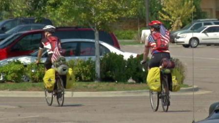 More than a year after he was seriously wounded in the Aurora, Colorado movie theater shooting a young man finally finishes his journey that was cut short by the tragedy.