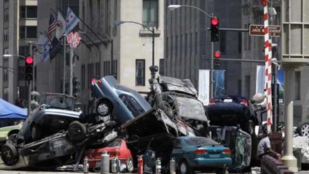 Transformers 3 set in downtown Chicago