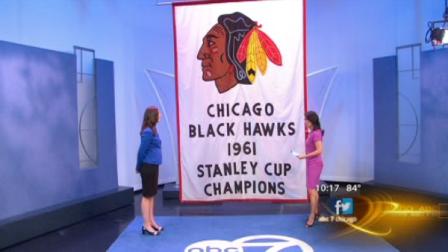 An anonymous bidder paid $37,500 dollars for the 1961 Stanley Cup Chicago Blackhawks banner.