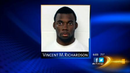 Vincent Richardson was arrested Tuesday after he identified himself as a Chicago police officer inside a uniform shop in the 5000-block of West Irving Park Road.