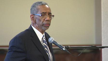Rep. Bobby Rush (D-Ill.) speaks at a national summit on urban violence held in Chicago.