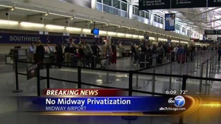 Mayor Rahm Emanuel is no longer considering the privatization of Midway Airport.