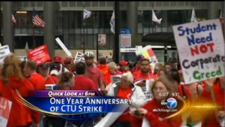 Tuesday marked the one-year anniversary of the Chicago Teachers Union strike.